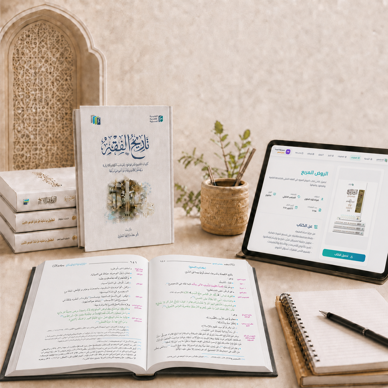 كتب مفتوحة تعبّر عن المحتوى العلمي والمعرفي